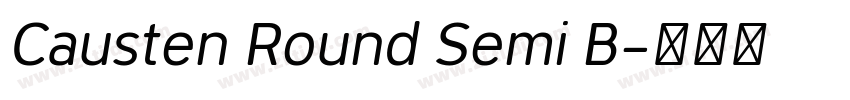 Causten Round Semi B字体转换